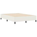 vidaXL Lit à ressorts Crème 140 x 200 cm Velours