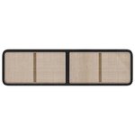 vidaXL Tête de lit avec tête de lit Noir 200 x 55 x 3 cm Rotin