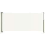 vidaXL Auvent latéral rétractable de patio 140x300 cm Crème