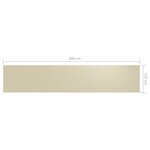 vidaXL Écran de balcon Crème 120x600 cm Tissu Oxford