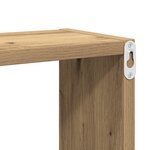 vidaXL Étagères Murales Chêne Artisan MDF avec placage 26 x 15 x 26 cm