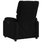 vidaXL Fauteuil inclinable Noir Tissu