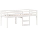 vidaXL Lit haut sans matelas blanc 90x190 cm bois de pin massif