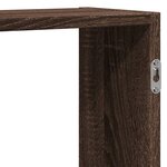 vidaXL Étagère murale chêne marron 159x18x65 cm bois d'ingénierie