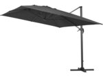 Parasol jardin déporté alu "sun 4" - rectangle - 3 x 4 m + housse de protection - noir