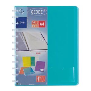 Protège documents MAXI GEODE 60 vues PP Translucide 7/10ème coloris Aléatoire VIQUEL