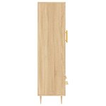 vidaXL Buffet haut chêne sonoma 69 5x31x115 cm bois d'ingénierie
