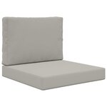 vidaXL Coussin de canapé d'extérieur Polyester Gris 60 x 60 cm