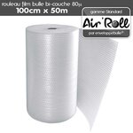 1 rouleau de film bulle d'air largeur 100 cm x longueur 50 mètres - gamme air'roll standard