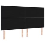 Headboard LED vidaXL Gris Foncé 90 cm Velours