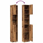 vidaXL Armoire de salle de bain vieux bois bois d'ingénierie