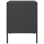 vidaXL Table de chevet noir 36x39x50 5 cm acier
