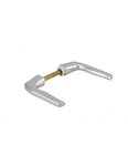 THIRARD - Paire de béquilles pour porte  carré 7mm  1 portée  argent - THIRARD