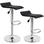 Tectake Lot de 2 tabourets de bar LARS