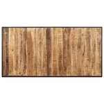 vidaXL Table de salle à manger 160 cm Bois de manguier brut