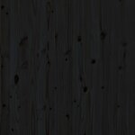 vidaXL Tête de lit murale Noir 96x3x91 5 cm Bois massif de pin