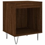 vidaXL Tables de chevet 2 Pièces chêne marron 40x35x50 cm bois ingénierie