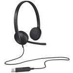 LOGITECH - Casque filaire USB Stereo H340 - Noir