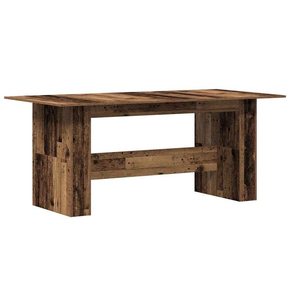 vidaXL Table à manger vieux bois 180x90x76 cm bois d'ingénierie
