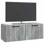 vidaXL Meuble TV mural Sonoma gris 78 5 x 31 x 30 cm Bois d'ingénierie