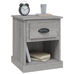 vidaXL Tables de chevet 2 Pièces sonoma gris 39x39x47 5cm bois ingénierie