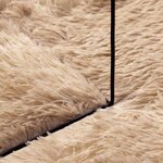 vidaXL Tapis shaggy à poils longs NAVARRA beige 240x240 cm polyester