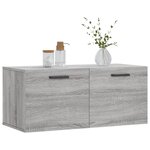 vidaXL Armoire murale sonoma gris 80x36 5x35 cm bois d'ingénierie