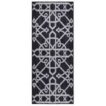 vidaXL Tapis de couloir Noir 80x200 cm