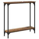 vidaXL Table console Bois Ancien 75 x 22 5 x 75 cm Bois d'ingénierie