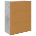vidaXL Buffet Gris béton 60x30x75 cm Bois d'ingénierie
