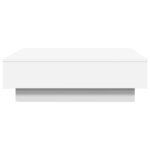 vidaXL Table basse Blanc 90x90x28 cm Aggloméré