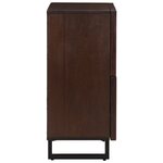 vidaXL Buffet marron 60x34x75 cm bois massif de manguier