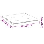 vidaXL Coussins de chaise de jardin lot de 2 bleu royal 40x40x4 cm