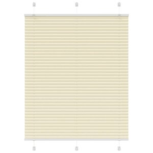 vidaXL Store plissé crème 110x100cm largeur du tissu 109 4cm polyester