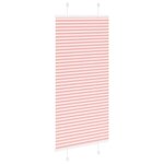 vidaXL Store plissé rose 55x150 cm largeur du tissu 54 4 cm polyester