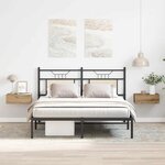 vidaXL Tables de chevet flottantes 2 Pièces chêne artisanal 40x32x15 cm