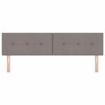 vidaXL Tête de lit réglable en hauteur Taupe tissu