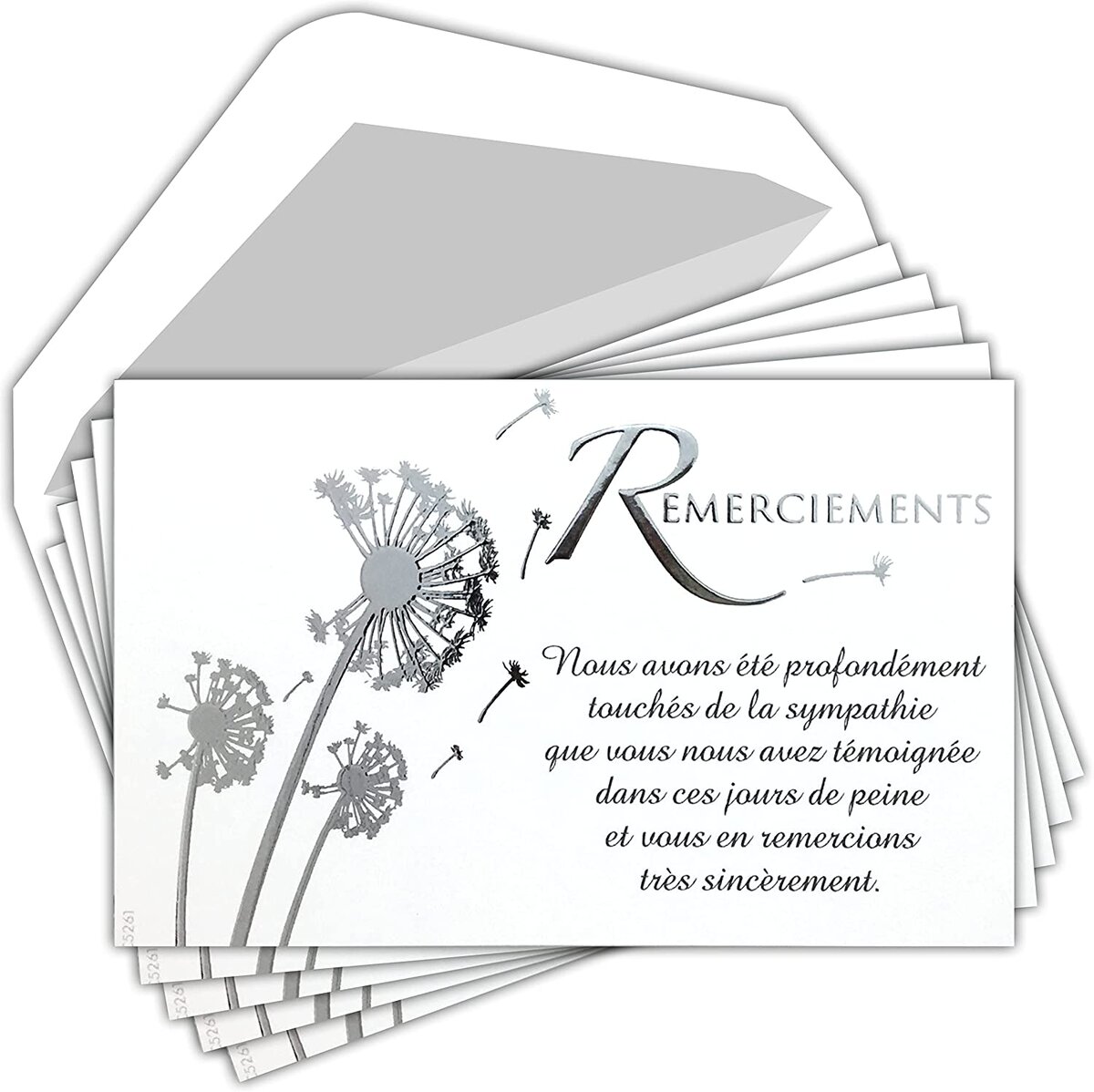 Editions Cely Lot De 5 - Cartes Sincères Condoléances - Enveloppes