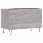 vidaXL Armoire à disques sonoma gris 74 5x38x48 cm bois d'ingénierie