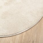vidaXL Tapis OVIEDO à poils courts beige Ø 120 cm