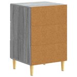 vidaXL Table de chevet Sonoma gris 43 x 39 5 x 66 5 cm