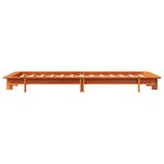 vidaXL Cadre de lit sans matelas cire marron 90x190 cm bois pin massif