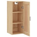 vidaXL Armoire murale chêne sonoma 34 5x34x90 cm bois d'ingénierie