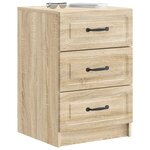 vidaXL Cabinet de chevet avec tiroir Chêne Sonoma 43 x 41 x 63 5 cm