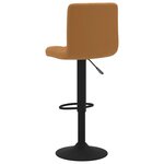 vidaXL Tabouret de bar Marron Velours