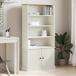 vidaXL Bibliothèque VIGO blanc 85x35x170 cm bois massif de pin