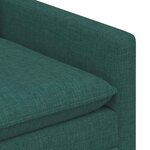 vidaXL Canapé Vert foncé 126 x 81 x 87 5 cm Tissu