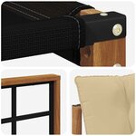 vidaXL Ensemble de canapés d'extérieur 7 Pièces Naturel et Beige