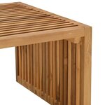 vidaXL Table d'appoint de jardin Empilable Marron 110 x 55 x 35.5 cm
