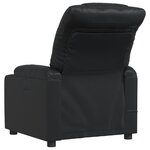 vidaXL Fauteuil de massage inclinable Noir Similicuir